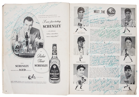 1949 World Series Multi Signed Program Including Cobb, Mack, and Rickey (PSA/DNA)